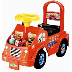 Tek Nek Sesame Street Fire Truck Fun Ride On by