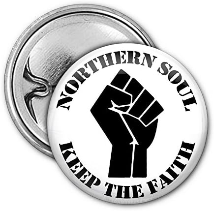 Northern Soul Keep The Faith 1" Lapel Pin Button Badge 5-pk