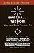 Book Baseball Wisdom: What the Game Teaches Us