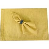 Dijon Mustard Color Yellow Placemats and Napkins