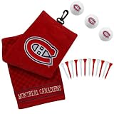 NHL Montreal Canadiens Embroidered Golf Towel, Golf Balls & Multicolored Tees Gift Set