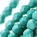 Czech Fire Polish Glass Beads 6mm Round 'Persian Turquoise' (25)