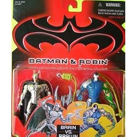 Batman and Robin Brain Vs. Brawn Batman and Bane Set by Batman