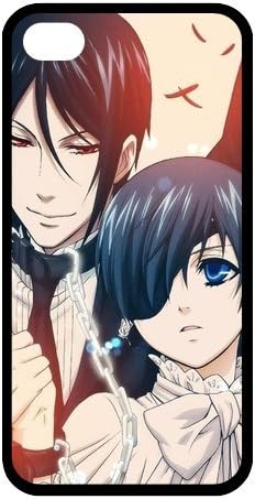 Customized iPhone Case Black Butler Japanese Anime Printed Durable RUBBER iPhone 4 4S Case Cover