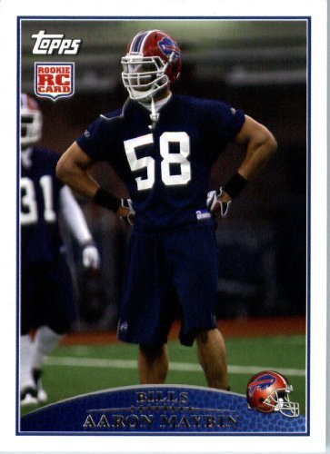2009 Topps NFL Football ROOKIE Card # 333 Aaron Maybin Buffalo Bills (RC) - Mint Condition & Shipped In A Protective Screwdown Display Case!