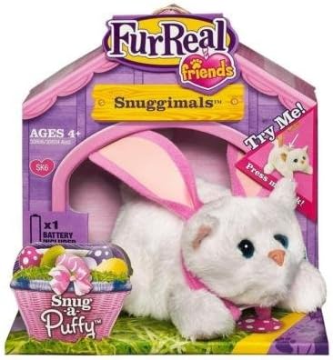 Furreal Friends Snuggimals Snug -A- Puffy White Kitten Bunny Ears by FurReal Friends Snuggimals