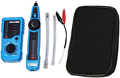 TimeOwner Multifunction Ethernet Network Cable Tester Tool Kit Handheld Telephone Line Detector for LAN CAT5 CAT6 RJ11 RJ45 Wire Tracking