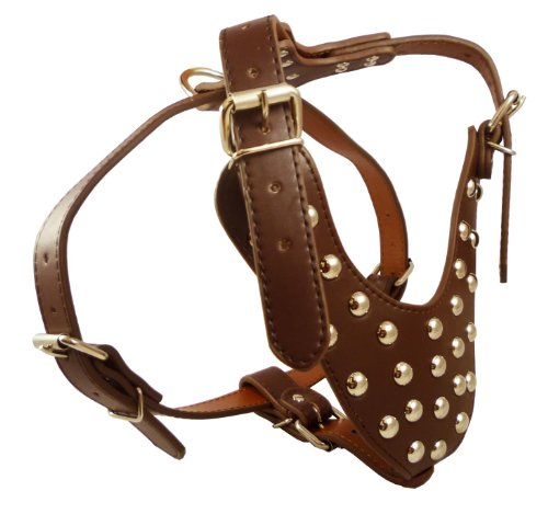 Image #2 of Studded Brown Leather