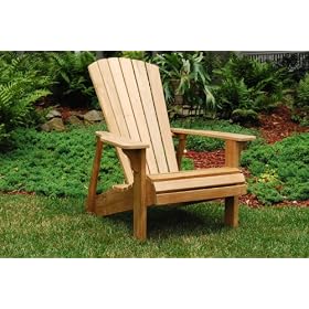 Windsor Teak Adirondack Chair by Patio Depot