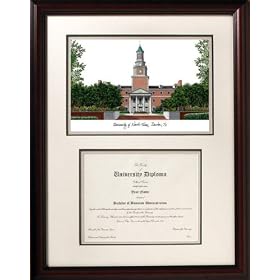 North Texas Framed Scholar Diploma Frame with Lithograph