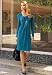 Chadwicks Ruffle-Front Knit Dress