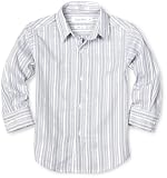 Calvin Klein Boys 8-20 Long Sleeve Stripe Woven Shirt