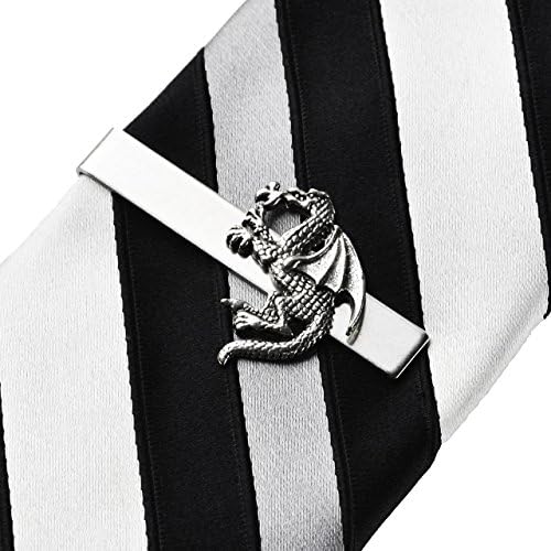 Dragon Tie Clip, Tie Bars , Best Man Accessories, Gifts For Groomsmen, Anniversary Gifts, Graduation Present, Gift Box Included