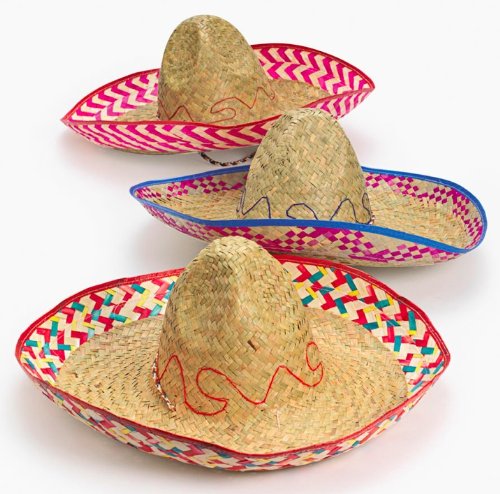 Adult Embroidered Fiesta Sombreros (1 dz)