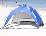 Large Pop Up Beach Cabana with detachable floor UPF 100