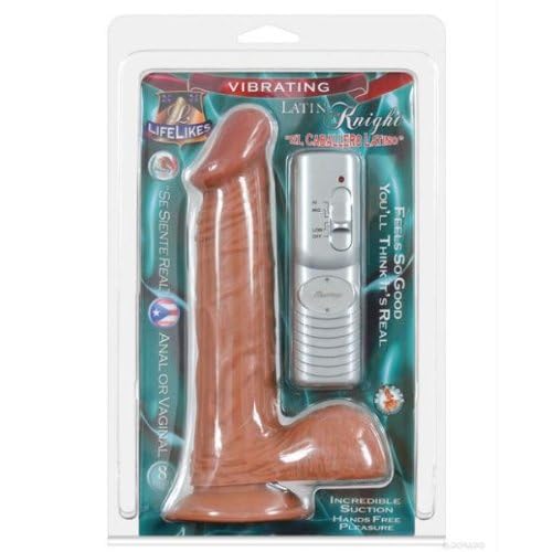 Lifelikes 8' Latin Knight Vibrating Super Suction Cock and Balls image