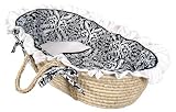 Hoohobbers Moses Basket, Versailles Black