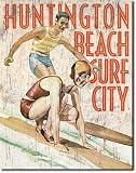 Huntington Beach Surf Club Metal Tin Sign