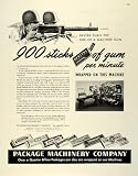 1945 Ad Package Machinery Co Machine Gun Chewing Gum Dentyne Wrigley's Spearmint - Original Print Ad
