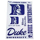 Duke Blue Devils Window Clings Sheet