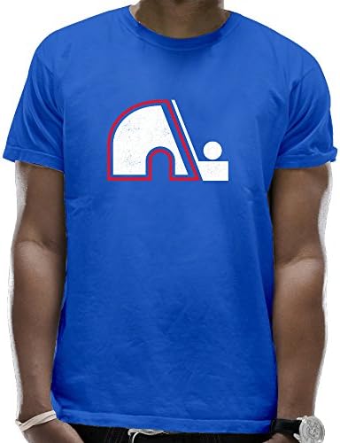 Mens Popular Old Time Hockey Quebec Nordiques Logo T-Shirts