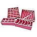 Vanzoe Set of 4 Foldable Drawer Dividers Storage Boxes Closet Organizers Under Bed Organizer for Clothing Shoes Underwear Bra Socks