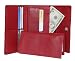 RFID Blocking Women's Leather Wallet & Checkbook Red