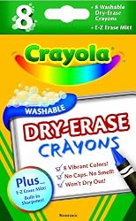 Crayola 8ct Dry Erase Crayons Large Size