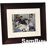 Giinii 8 Digital LCD Photo Frame, Brown