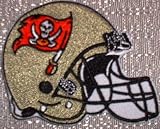 NFL TAMPA BAY BUCCANEERS 3 1/2" Embroidered HELMET Team PATCH