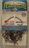 Eagle Claw FeatherLite Lazer Sharp Wide Gap Hooks - 3/0