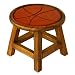 Handmade Basketball Design Stool