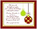 Holiday Ornament Christmas Party Invitation 5x7 - Set of 20