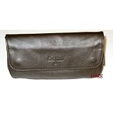 Brown Castleford Deluxe Leather Pipe Case, Tobacco Pouch