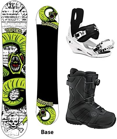 Lamar Viper SNAKE 151 Snowboard with Bindings and Flow BOA Vega Boots - (Boots Sz 9)