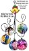 Kitras Art Glass Wrought Iron 5-Way Witch Ball Hanging Rack