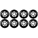 KSS Outdoor Asphalt Formula 89A Inline Skate X8 Wheels, Black, 80mm