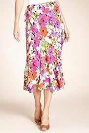 Classic Collection Tropical Floral Print Belted Skirt