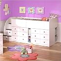 Berg 22-89 Sierra Collection 12 Drawer Captain's Bed with Stairs