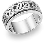 Platinum Celtic Wedding Band