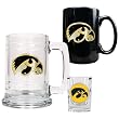 Iowa Hawkeyes NCAA 15oz Tankard, 15oz Ceramic Mug & 2oz Shot Glass Set - Primary Logo by Great American Products