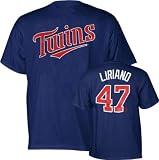 Francisco Liriano Minnesota Twins Youth Player Name and Number Navy T-Shirt