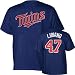 Francisco Liriano Majestic Player Name and Number Navy Minnesota Twins Youth T-Shirt - X-Large (18-20)