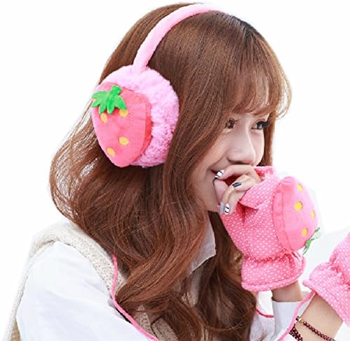 Deer Mum Girl's Assorted Cute Fruits Pattern Designs Earmuffs