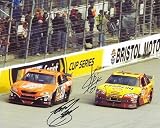  : Tony Stewart and Kevin Harvick 2008 Home Depot NASCAR Hand-Signed Autographed 8x10 Photo