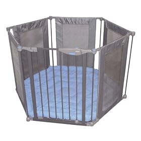Lindam Safe and Secure Soft Playpen Grey