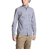 (ユナイテッドアローズ グリーンレーベルリラクシング)UNITED ARROWS green label relaxing ギンガムチェック TAPE ボタンダウンシャツ 32112991217 79 Navy S