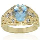 MICHAEL VALITUTTI 14K Gold Nino Santa Maria Aquamarine & Diamond Ring