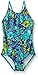 Kanu Surf Big Girls Karlie Flower One Piece Swimsuit, Karlie Floral Purple, 14