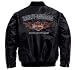 Harley-Davidson® Men's Flames Nylon Bomber Jacket. Embroidery graphics. 98440-10VM